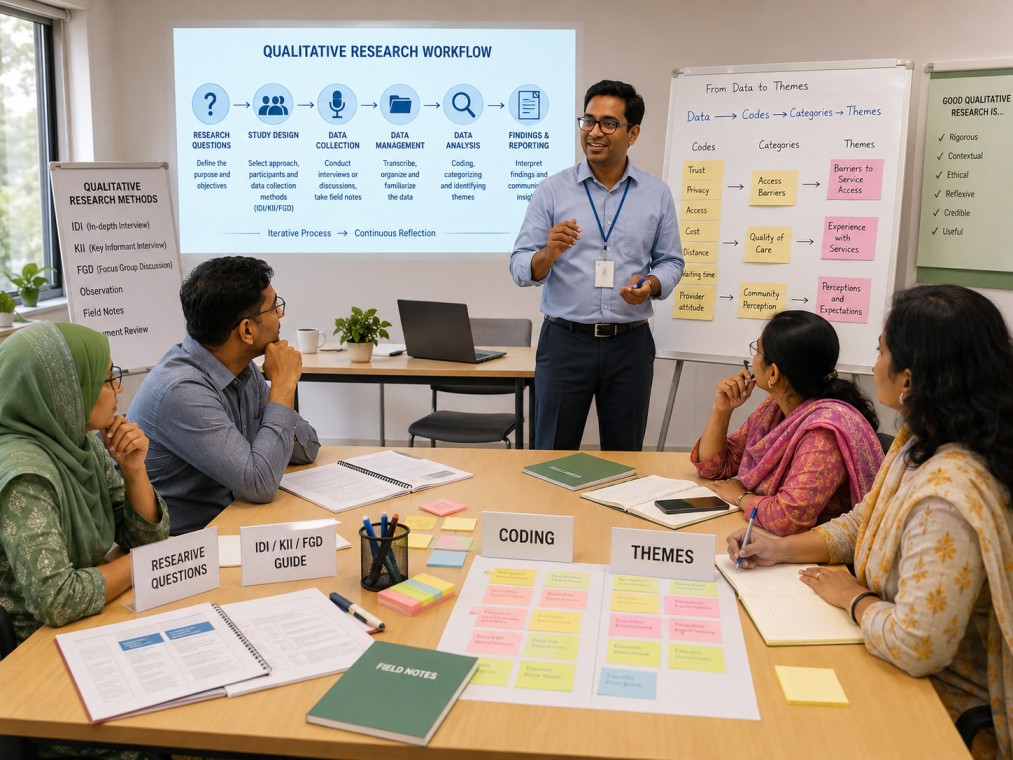 Qualitative research training session
