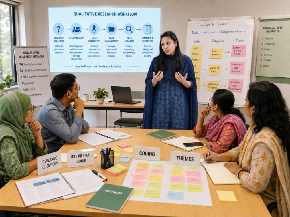 Qualitative research training session